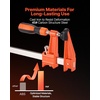 image:imageVEVOR Bar Clamps for Woodworking 2Pack 6 inch and 2Pack 12 inch Lockable FClamp with 600 lbs Load Limit 212 inch Depth Cast Iron and Carbon Steel Wood Clamps for Woodworking Metal WorkingMediumDuty