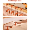 image:imageVEVOR Bar Clamps for Woodworking 2Pack 6 inch and 2Pack 12 inch Lockable FClamp with 600 lbs Load Limit 212 inch Depth Cast Iron and Carbon Steel Wood Clamps for Woodworking Metal WorkingMediumDuty