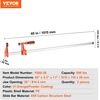 image:imageVEVOR Bar Clamps for Woodworking 2Pack 6 inch and 2Pack 12 inch Lockable FClamp with 600 lbs Load Limit 212 inch Depth Cast Iron and Carbon Steel Wood Clamps for Woodworking Metal WorkingMediumDuty