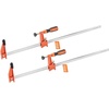 image:imageVEVOR Bar Clamps for Woodworking 2Pack 6 inch and 2Pack 12 inch Lockable FClamp with 600 lbs Load Limit 212 inch Depth Cast Iron and Carbon Steel Wood Clamps for Woodworking Metal WorkingMediumDuty