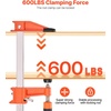 image:imageVEVOR Bar Clamps for Woodworking 2Pack 6 inch and 2Pack 12 inch Lockable FClamp with 600 lbs Load Limit 212 inch Depth Cast Iron and Carbon Steel Wood Clamps for Woodworking Metal WorkingMediumDuty