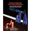 image:imageVEVOR Bar Clamps for Woodworking 2Pack 6 inch and 2Pack 12 inch Lockable FClamp with 600 lbs Load Limit 212 inch Depth Cast Iron and Carbon Steel Wood Clamps for Woodworking Metal WorkingMediumDuty