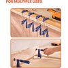 image:imageVEVOR Bar Clamps for Woodworking 2Pack 6 inch and 2Pack 12 inch Lockable FClamp with 600 lbs Load Limit 212 inch Depth Cast Iron and Carbon Steel Wood Clamps for Woodworking Metal WorkingMediumDuty