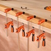 image:imageVEVOR Bar Clamps for Woodworking 2Pack 6 inch and 2Pack 12 inch Lockable FClamp with 600 lbs Load Limit 212 inch Depth Cast Iron and Carbon Steel Wood Clamps for Woodworking Metal WorkingMediumDuty