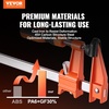 image:imageVEVOR Bar Clamps for Woodworking 2Pack 6 inch and 2Pack 12 inch Lockable FClamp with 600 lbs Load Limit 212 inch Depth Cast Iron and Carbon Steel Wood Clamps for Woodworking Metal WorkingMediumDuty