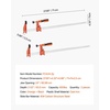 image:imageVEVOR Bar Clamps for Woodworking 2Pack 6 inch and 2Pack 12 inch Lockable FClamp with 600 lbs Load Limit 212 inch Depth Cast Iron and Carbon Steel Wood Clamps for Woodworking Metal WorkingMediumDuty