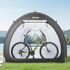 image:imageVEVOR Bike Storage Tent 5 Bikes Outdoor Spacious Bike Storage Tent with Ventilated Window Waterproof FanShaped Bike Tent with High Strength Fiberglass amp Dual Zippers Fit for BicycleBlack Curved top  XXL for 45 Bikes