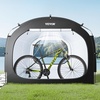 image:imageVEVOR Bike Storage Tent 5 Bikes Outdoor Spacious Bike Storage Tent with Ventilated Window Waterproof FanShaped Bike Tent with High Strength Fiberglass amp Dual Zippers Fit for BicycleBlack Cabinshaped  XXL for 45 Bikes