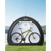 image:imageVEVOR Bike Storage Tent 5 Bikes Outdoor Spacious Bike Storage Tent with Ventilated Window Waterproof FanShaped Bike Tent with High Strength Fiberglass amp Dual Zippers Fit for BicycleBlack Cabinshaped  XXL for 45 Bikes w 2 Doors