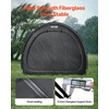 image:imageVEVOR Bike Storage Tent 5 Bikes Outdoor Spacious Bike Storage Tent with Ventilated Window Waterproof FanShaped Bike Tent with High Strength Fiberglass amp Dual Zippers Fit for BicycleBlack Cabinshaped  XXL for 45 Bikes w 2 Doors
