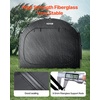 image:imageVEVOR Bike Storage Tent 5 Bikes Outdoor Spacious Bike Storage Tent with Ventilated Window Waterproof FanShaped Bike Tent with High Strength Fiberglass amp Dual Zippers Fit for BicycleBlack Cabinshaped  XXL for 45 Bikes