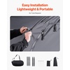 image:imageVEVOR Bike Tent 4 to 5 Bikes Outdoor Spacious Bike Storage Tent with Ventilated Window Waterproof FanShaped Bike Tent with High Strength Fiberglass amp Double Door Fit for BicycleBlack Cabinshaped  XXL for 45 Bikes w 2 Doors