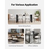 image:imageVEVOR Boucle Dining Chairs Set of 4 Mid Century Modern Sherpa Accent Chairs Upholstered Side Chair for Dining Room SpaceSaving White Kitchen Chair with Curved Backrest and Black Metal LegsSet of 2