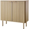 image:imageVEVOR Buffet Cabinet Sideboard Cabinet with 2Tier Storage Coffee Bar Cabinet with Adjustable Shelves Fluted Sideboard Buffet for Hallway Entryway Living Room or Kitchen Oak2pcsOak