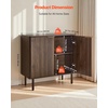 image:imageVEVOR Buffet Cabinet Sideboard Cabinet with 2Tier Storage Coffee Bar Cabinet with Adjustable Shelves Fluted Sideboard Buffet for Hallway Entryway Living Room or Kitchen Oak2pcsWalnut