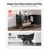 image:imageVEVOR Cat Litter Box Enclosure Furniture 276 in Hidden Litter Box Cabinet with Metal Legs amp Handle Modern Style Cat Washroom House End Table Fit Most of Litterbox for Bedroom Living RoomBlack