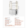 image:imageVEVOR Cat Litter Box Enclosure Furniture 276 in Hidden Litter Box Cabinet with Metal Legs amp Handle Modern Style Cat Washroom House End Table Fit Most of Litterbox for Bedroom Living RoomWhite