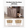 image:imageVEVOR Cat Litter Box Enclosure Furniture 276 in Hidden Litter Box Cabinet with Metal Legs amp Handle Modern Style Cat Washroom House End Table Fit Most of Litterbox for Bedroom Living RoomGrey