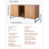 image:imageVEVOR Cat Litter Box Enclosure Furniture 276 in Hidden Litter Box Cabinet with Metal Legs amp Handle Modern Style Cat Washroom House End Table Fit Most of Litterbox for Bedroom Living RoomNatural wood colour