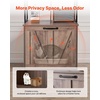 image:imageVEVOR Cat Litter Box Enclosure Furniture 276 in Hidden Litter Box Cabinet with Metal Legs amp Handle Modern Style Cat Washroom House End Table Fit Most of Litterbox for Bedroom Living RoomGrey