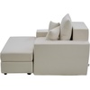 image:imageVEVOR Chaise Lounge Chair 49 Boneless Modular Chaise Lounge Indoor Oversized Corduroy Reading Chair with Throw Pillows amp Armrests Deep Seat Sofa Couch Sleeper for Living Room Bedroom GreyBeige