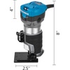 image:imageVEVOR Compact Router 125HP With Fixed Base Plunge Base and Tilt Base Variable Speed Wood Router Kit Max Torque 30000RPM For Woodworking amp Furniture Manufacturingw Fixed Base  Plunge Base and Tilt Base