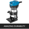 image:imageVEVOR Compact Router 125HP With Fixed Base Plunge Base and Tilt Base Variable Speed Wood Router Kit Max Torque 30000RPM For Woodworking amp Furniture Manufacturingw Fixed Base  Plunge Base and Tilt Base