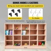 image:imageVEVOR Cubby Mobile Tray Storage Cabinet 20Compartment Cubby Storage Shelf Cubby Storage Cabinet 4 x 5 Classroom Cubbies Classroom Furniture for Home Daycare and Preschool Natural20Section