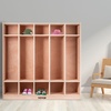 image:imageVEVOR Cubby Mobile Tray Storage Cabinet 20Compartment Cubby Storage Shelf Cubby Storage Cabinet 4 x 5 Classroom Cubbies Classroom Furniture for Home Daycare and Preschool Natural5Section