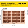 image:imageVEVOR Cubby Mobile Tray Storage Cabinet 20Compartment Cubby Storage Shelf Cubby Storage Cabinet 4 x 5 Classroom Cubbies Classroom Furniture for Home Daycare and Preschool Natural20Section