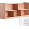 image:imageVEVOR Cubby Mobile Tray Storage Cabinet 5Compartment Cubby Storage Shelf Cubby Storage Cabinet 2Shelf Classroom Cubbies Classroom Furniture for Home Daycare and Preschool Natural5 Cubby