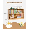image:imageVEVOR Cubby Mobile Tray Storage Cabinet 5Compartment Cubby Storage Shelf Cubby Storage Cabinet 2Shelf Classroom Cubbies Classroom Furniture for Home Daycare and Preschool Natural2 Cubby