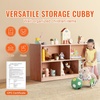 image:imageVEVOR Cubby Mobile Tray Storage Cabinet 5Compartment Cubby Storage Shelf Cubby Storage Cabinet 2Shelf Classroom Cubbies Classroom Furniture for Home Daycare and Preschool Natural5 Cubby