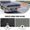 image:imageVEVOR Dump Truck Mesh Tarp 7 x 22 ft PVC Coated Black Heavy Duty Cover with 55 18oz Double Pocket Brass Grommets Reinforced Double Needle Stitch Webbing Fits Manual or Electric Dump Truck System7 x 18
