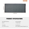 image:imageVEVOR Dump Truck Mesh Tarp 7 x 22 ft PVC Coated Black Heavy Duty Cover with 55 18oz Double Pocket Brass Grommets Reinforced Double Needle Stitch Webbing Fits Manual or Electric Dump Truck System6 x 14