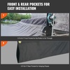 image:imageVEVOR Dump Truck Mesh Tarp 7 x 22 ft PVC Coated Black Heavy Duty Cover with 55 18oz Double Pocket Brass Grommets Reinforced Double Needle Stitch Webbing Fits Manual or Electric Dump Truck System8 x 18