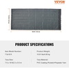 image:imageVEVOR Dump Truck Mesh Tarp 7 x 22 ft PVC Coated Black Heavy Duty Cover with 55 18oz Double Pocket Brass Grommets Reinforced Double Needle Stitch Webbing Fits Manual or Electric Dump Truck System75 x 18