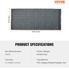 image:imageVEVOR Dump Truck Mesh Tarp 7 x 22 ft PVC Coated Black Heavy Duty Cover with 55 18oz Double Pocket Brass Grommets Reinforced Double Needle Stitch Webbing Fits Manual or Electric Dump Truck System7 x 14