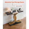 image:imageVEVOR Entryway Table 394 Inch Gold Console Table Narrow Console Table with Metal Frame Modern Console Sofa Table for Living Room Entryway HallwayBlack