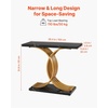 image:imageVEVOR Entryway Table 394 Inch Gold Console Table Narrow Console Table with Metal Frame Modern Console Sofa Table for Living Room Entryway HallwayBlack
