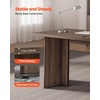 image:imageVEVOR Executive Desk 63 W x 315 D Large Office Desk Modern Computer Table Conference Meeting Room Table Business Furniture Enlarged Desktop for Home Office White and GoldWalnut