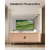 image:imageVEVOR Fluted TV Stand for TVs up to 65 inch MidCentury Modern Entertainment Center Media Console with Storage Cabinet and Sliding Tambour Door Boho Television Stand for Living Room Bedroom OakNatural