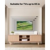 image:imageVEVOR Fluted TV Stand for TVs up to 65 inch MidCentury Modern Entertainment Center Media Console with Storage Cabinet and Sliding Tambour Door Boho Television Stand for Living Room Bedroom OakWood