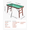 image:imageVEVOR Folding Pool TablePortable Billiards Tables Foldable SpaceSaving Entertainment Game Set Includes Ball Cue Rack Chalk Brush Brown with Bule Cloth for Family Use Recreation RoomGreen
