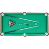 image:imageVEVOR Folding Pool TablePortable Billiards Tables Foldable SpaceSaving Entertainment Game Set Includes Ball Cue Rack Chalk Brush Brown with Bule Cloth for Family Use Recreation RoomGreen
