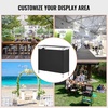 image:imageVEVOR Folding Portable Bar Table Tradeshow Podium Table for Indoor Outdoor Party Picnic Exhibition Includes Carrying Case Storage Shelf and Black Skirt 3839 x 1516 x 34253839 INCH