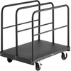 image:imageVEVOR Folding Table Cart Heavy Duty Table Dolly 1800 lbs Steel Panel Truck Cart with 5 inch Swivel Casters Lumber Drywall Dolly with Straps for Party Events Hotel Factory Warehouse2in11800 LBS