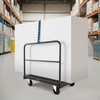 image:imageVEVOR Folding Table Cart Heavy Duty Table Dolly 1800 lbs Steel Panel Truck Cart with 5 inch Swivel Casters Lumber Drywall Dolly with Straps for Party Events Hotel Factory Warehouse2in11800 LBS