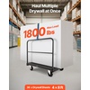 image:imageVEVOR Folding Table Cart Heavy Duty Table Dolly 1800 lbs Steel Panel Truck Cart with 5 inch Swivel Casters Lumber Drywall Dolly with Straps for Party Events Hotel Factory Warehouse2in11800 LBS