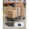 image:imageVEVOR Folding Table Cart Heavy Duty Table Dolly 1800 lbs Steel Panel Truck Cart with 5 inch Swivel Casters Lumber Drywall Dolly with Straps for Party Events Hotel Factory Warehouse2in11800 LBS